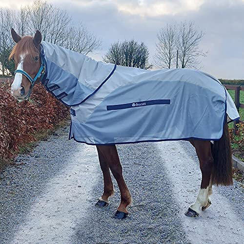 Bucas Buzz-Off Rain & Neck - Silver/Blue