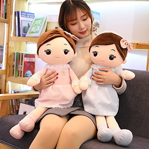 Plüschpuppe Mädchen Gefüllte Puppen Stoffpuppe Prinzessin Puppe Weiche Kuschelpuppe Erste Baby Puppe zum kuscheln Baby Puppe Rag Dolls Plüsch Stofftier Spielzeug Handmade Textilpuppen Geschenk Puppe