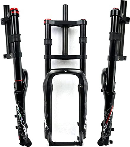 forcelle ammortizzate Doppia spalla Fat Bike Fork Bicycle 20 4.0 Air Beays Snow Mtb. Forcella anteriore della bici da neve di Moutain 20 pollici della bici da neve 135mm della lega di magnesio Force