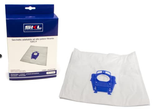 Boite de 5 sacs type P compatible + 1 micro filtre Aspirateur 00468264, 00461349 BOSCH