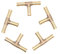 Hsthe Sea Lot de 5 raccords de tuyau en laiton 8 mm ou 8/25 - 3 voies en forme de T - Raccord pour tuyau d'air de carburant - Connecteur en T