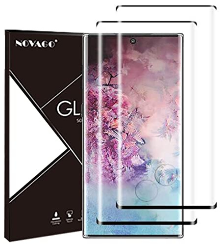 NOVAGO Compatible avec Samsung Galaxy Note 10 -Pack de 2 Films Protection écran en Verre trempé résistant incurvé 3D