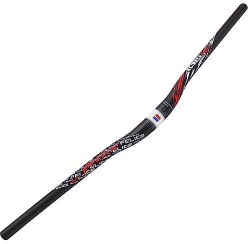 FukkeR 31.8MM Fahrrad Lenker Aluminiumlegierung MTB Riser Bar Rise 15mm Lenkerstange für Mountainbike extralanger 800MM