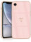 JRIANY for iPhone XR Case, Protective Flexible Silicone Case with Cute Design Love Heart Pattern Shockproof Bumper Cover Compatible with Apple iPhone XR - Pink