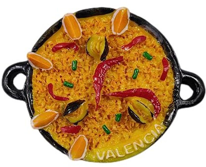 VekkEr Imanes de Nevera, imán de Nevera, Valencia, España, Cocina Especial, imán de Nevera, Regalo de Recuerdo de Viaje, decoración de Nevera 3D, Pegatina magnética