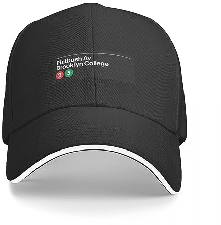 OAKITA Basecap Flatbush Av Brooklyn College Station Cap Baseballmütze Pelzmütze Mütze Mütze Mütze für Damen Herren
