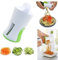 Bureau 1 entonnoir spirale râpe à légumes en acier inoxydable ABS carotte concombre trancheuse hachoir légumes spirale lame coupe