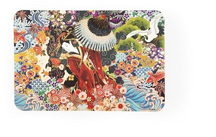 Excelsa Kimono Set mit 6 rechteckigen Tischsets, 43,5 x 29 cm, PP-Kunststoff
