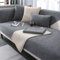 Hovoto Sofa Überzug, Sofabezug Anti Rutsch, Hund Katze Überwurf Hundedecke Ecksofa Sofa Schutzdecke, L Form Sofa Überwurfdecke, Universal Sofabezug, Waschbar Couchschoner, Grau, 90 * 240cm
