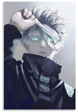 Anime Jujutsu Kaisen Poster Gojo Satoru (9) Wandkunst Poster Drucke Wohnkultur Bild Leinwand Gemälde Poster 60 x 90 cm