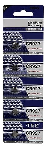 FENOHREFE Lot de 5/10 piles bouton CR927 3 V au lithium pour montres, calculatrices et clés de voiture télécommandées