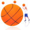 TZEKING Lautloser Basketball,24cm Silent Basketball,Lautloser Basketball für Zuhause,Basketball für Zimmer,Leises Basketball Dribbling,Mute Ball,Unbeschichteter Trainingsschaumball Mit Hoher Dichte
