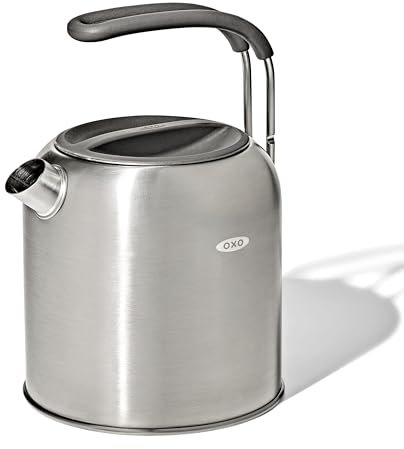 OXO 9412600 Outdoor Camp Stove Kettle, Stainless Steel, Silver