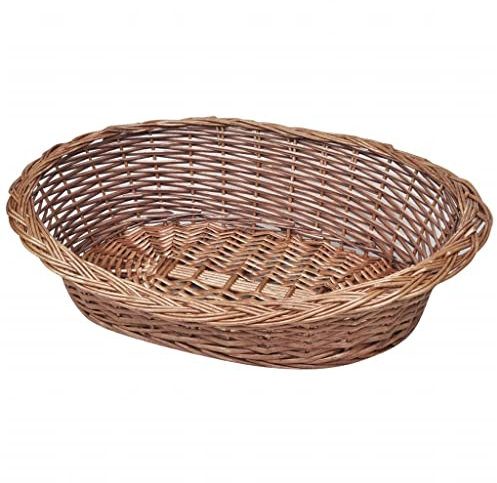 Genérico Wenjingqi-170341 Hundekörbchen/Haustierbett, natürliche Weide, 69 cm