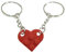 Keychain,1 Pcs SchlüSselanhänger Herz,Herz Schlüsselanhänger,Pärchen SchlüsselanhäNger,Herz Geschenk,Für Beide Herzförmiger Baustein SchlüSselanhänger Paar Für Valentinstag Weihnachten Geschenk