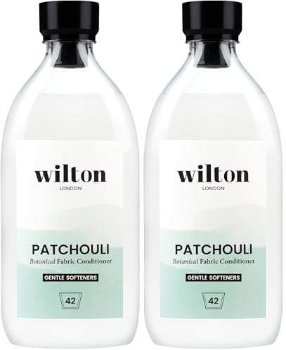 Wilton London Eco-Friendly Fabric Conditioner 40 Washes - Plant-based and Biodegradable Fabric Softner - Packed with Essential Oils - Made in UK - Fresh and Longlasting Patchouli Scent - 1 Litre
