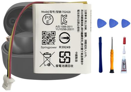 MUKUZI Batterie compatible avec So-ny WF-1000XM4 WH-XB910N Étui de chargement pour écouteurs Bluetooth (remplacement pour 702428)
