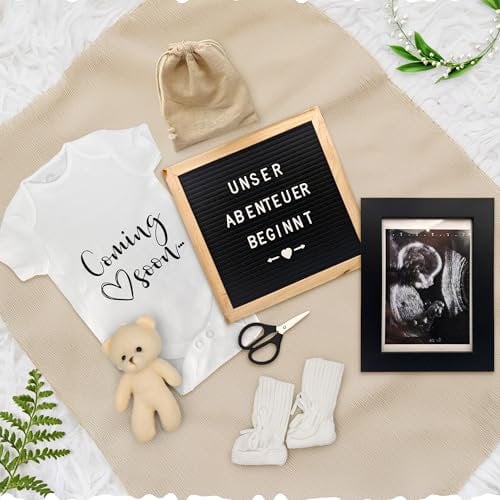 COZYINT schwangerschaft verkünden großeltern [SET 5-TEILIG] ihr werdet oma und Opa | Baby Verkündung | Schwangerschaftsverkündung | Nachwuchs ankündigen (5-Teilig)