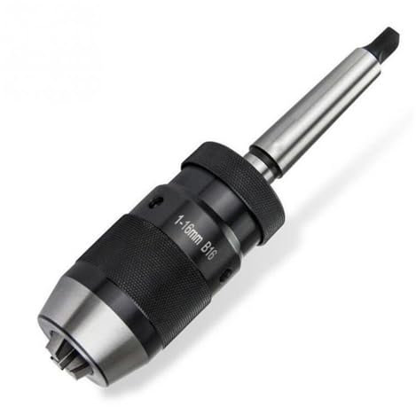 1-16 mm MK2 Zubehör Drehwerkzeug MT2-B16 Dorn Live-Center-Bohrfutter Langlebiger Kegelstahl Selbstspannend Keyless Portable Home, Drechselfutter für Holz, mehrere Verwendungsszen