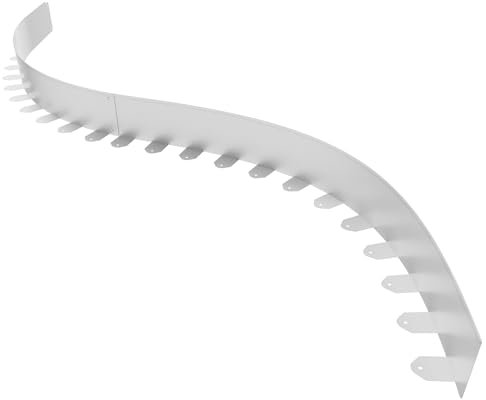 FIVMEN Rasenkante Beeteinfassung Metall Beetumrandung Mähkante Verzinkt mit 50 Erdanker Flexible Beetbegrenzung Rasenbegrenzung Silber, 100x10 cm 10 Stück