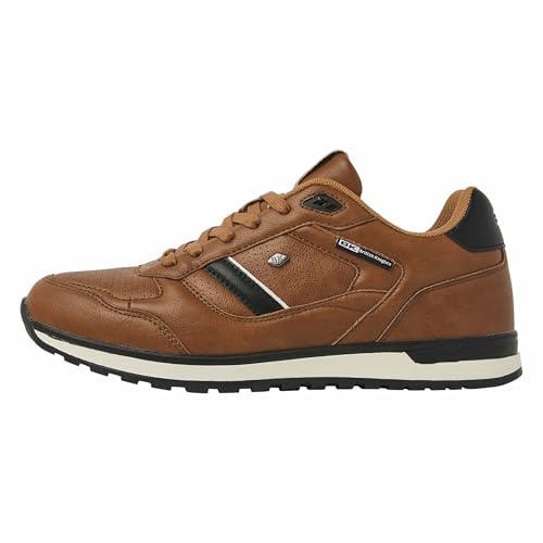 British Knights Herren Classor Sneaker, Cognacfarben/schwarz/Weiss, 45 EU