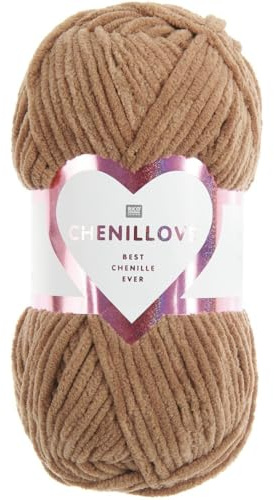 Rico Design Creative Chenillove, Samt Wolle, 100 g, Nougat