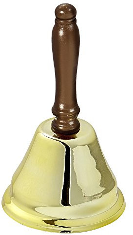 W WIDMANN MILANO Party Fashion 05381 - Glocke, Handglocke, Accessoire, Weihnachtsmann, Nikolaus, Weihnachten, Karneval, Fasching, Mottoparty