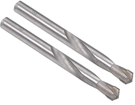 sourcing map Forets hélicoïdaux en carbure cémenté 8 mm pour acier inoxydable, cuivre, aluminium, alliage de zinc, fer 2 pièces