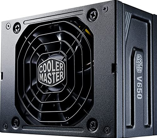 Cooler Master V650 SFX Gold, 650 Watt SFX-Netzteil (EU-Stecker), 80 PLUS Gold, modulares SFF/Mini ITX PC-Netzteil, semi-passiver leiser hydrodynamischer 92mm FDB-Lüfter, SFX-ATX Adapter
