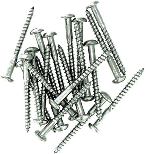 No.8 x 1.98 (4.0mm x 50mm) Pozi Pan Wood Screw - Stainless Steel (A2) (Pack of 20)