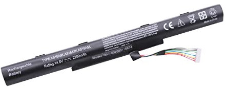 vhbw Akku kompatibel mit Acer Travelmate Aspire E5-774-3155, Aspire E5-774G-77JM Notebook (2200 mAh, 14,8 V, Li-Ion)