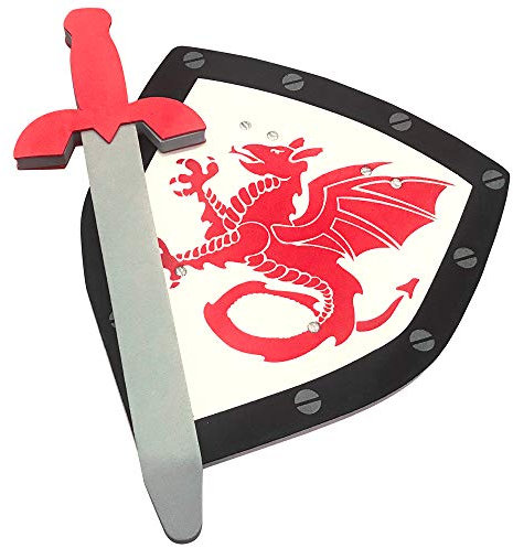 Pretend to Bee Mittelalterlicher Ritter - Zubehör-Set - Kostüm für Kinder/Kleinkinder - Schaumstoff und Schild, Mehrfarbig, 18+ Monate, 3+ Jahre