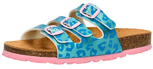 Lico Bioline Kids, Ciabatte Unisex - Bambini e ragazzi, Turchese Rosa, 32 EU