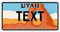 Funschilder.de - USA-Motiv, individuell gestaltetes Funschild, Wunschmotiv mit verschiedenen Staaten, Kennzeichen aus Aluminium mit Wunschtext, Made in Germany, 300 x 150 mm