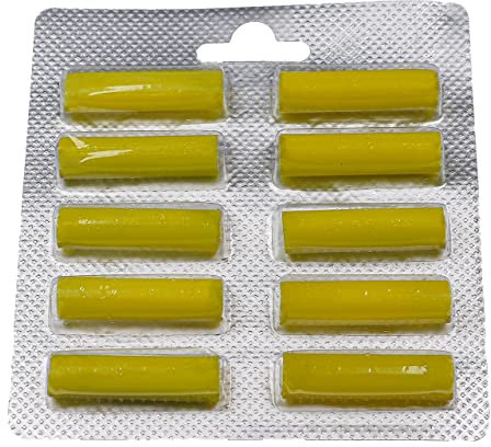 vhbw 10x Bastoncino profumato Universale per aspirapolvere ad es. Compatibile con AEG, Miele, Vorwerk, Bosch, Siemens - Deodorante, Limone, Giallo