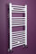 Warmehaus Radiador de escalera de baño recta, contemporáneo, toallero, 900 x 450 mm, calentador de toallas, calefacción central, color blanco