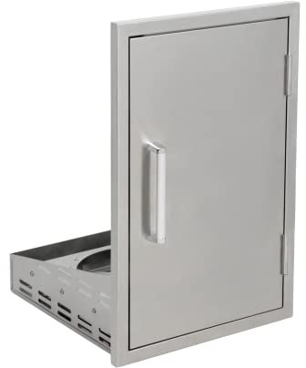 Mayer Barbecue Einbaumodul Auszug für 11 kg Gasflasche für Outdoorküchen, ausziehbarer Schlitten, Edelstahl, 41,8 x 49,5 x 55,8 cm