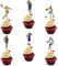 Seyal® Cupcake-Topper mit Basketball-Motiv
