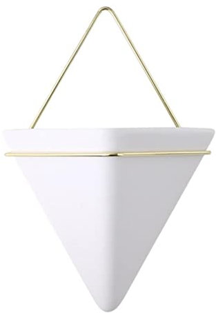 YUANstore Simple Container Nordic Wall Mounted Flowerpot Sukkulent Plant Hydroponic Ceramic Flower Pot Iron Vases Hanging Pot Plant