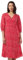 ONLY Damen ONLOLIVIA 3/4 WRAP MIDI Dress WVN NOOS Kleid, Mars Red/AOP:Fiona Ditsy, L