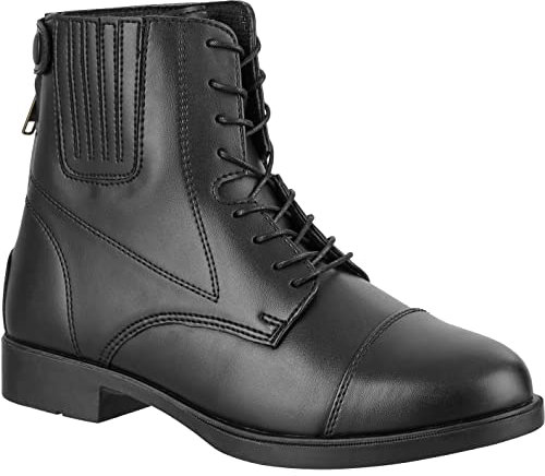 RL24 - Jodhpur Reitstiefelette COMPANION BZ Lace Leder schwarz 40