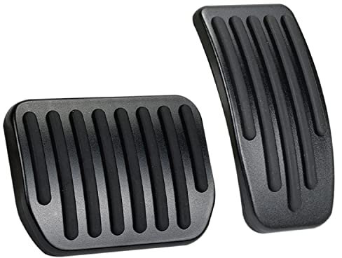 2 Stück Pedalabdeckungen Bremse Pedalkappen Gaspedal Geeignet für Tesla Model 3 und Model Y 2022 2021-2017, Metall Gummi Kraftstoff Bremse Fuß Auto Antirutsch Gaspedalabdeckung