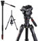Leifrotto 62'' Camera Tripod with Fluid Head, Monopod Tripod Aluminum, for DSLR Camera Camcorder, Compatible for Cannon Nikon Camera, Max Load 11 lbs