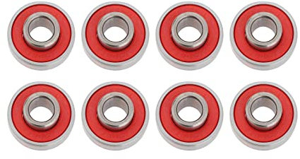 predolo ABEC 11 608 2RS Skateboard Longboard Kugellager Premium Inline Skate Kugellager Rollschuh Kugellager, rot