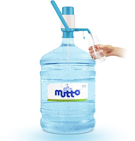 Mutto Premium Quellwasser Wassergallone 19 Liter frisch abgefüllt mit HANDPUMPE
