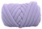 Harilla Grobstrickiges Garn aus Polyester, Riesengarn, weich, waschbar, handgestrickt, Dickes Garn, Jumbo-Schlauchgarn für DIY-Makramee-Teppiche, Webteppiche, helles Lila