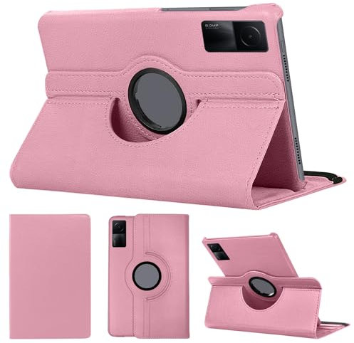 SWEIMEN Custodia Protettiva Compatibile con Xiaomi Redmi Pad SE tavoletta, con supporto girevole a 360°