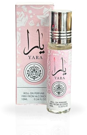 Lattafa Perfumes Yara Rollerball, für Anwender, ideal für den täglichen Einsatz, mit 10 ml