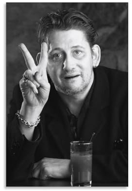 SECOLI Shane Macgowan Vintage-Foto-Leinwand-Poster, hochauflösender Druck für Zuhause, Büro, Wandkunst, 20 x 30 cm, ungerahmter Stil