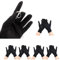 Schwarz Handschuhe Baumwollhandschuhe Fahrhandschuhe mit Weichem Innenfutter Etikette Dünne Stretchhandschuhe für Damen Herren von Ausgehen Komunikation (5 Paar)